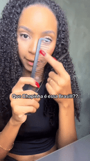 Chapinha 2 Em 1 Alisador e Modelador de Cachos Profissional  MAIMEITE
